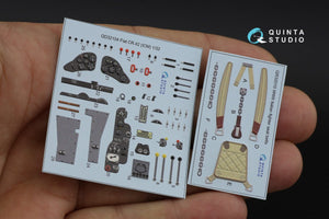 Quinta Studio QD32104 Fiat CR.42 3D-Printed &amp;amp; colored Interior on decal paper (ICM) 1/32 – imagen 13