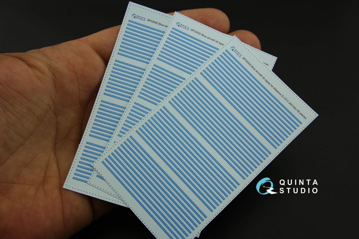 Quinta Studio QP32002 Blue rib tapes Albatros DI-DV (for All kit) 1/32 – obrázek 2