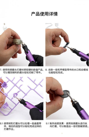 Border Model BD0077 Electric Milling Cutter Tool w/ USB-C Charging – Bild 4