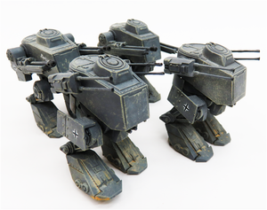 Modelcollect UA72195 Fist of War German WWII Blf-100A light fighting Mech 1/72 – image 4
