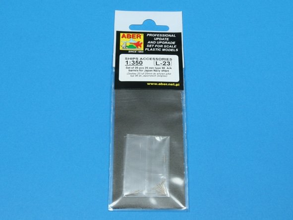 Aber 350L-23 Set of 20 pcs 25 mm type 96 A/A barrels for Japan ships 1/350 – imagen 7