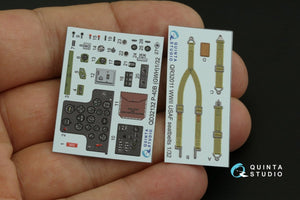 Quinta Studio QD32132 P-40B 3D-Printed &amp;amp; colored Interior on decal paper (GWH) 1/32 – obrázek 5