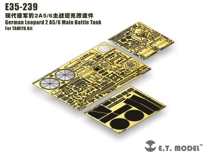 ET Model E35-239 German Leopard 2 A5/6 Main Battle Tank (For TAMIYA Kit) (1/35)