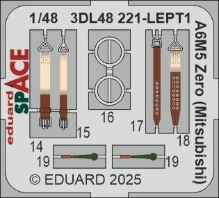 Eduard 3DL48221 A6M5 Zero (Mitsubishi) SPACE FINE MOLDS 1/48 – image 4