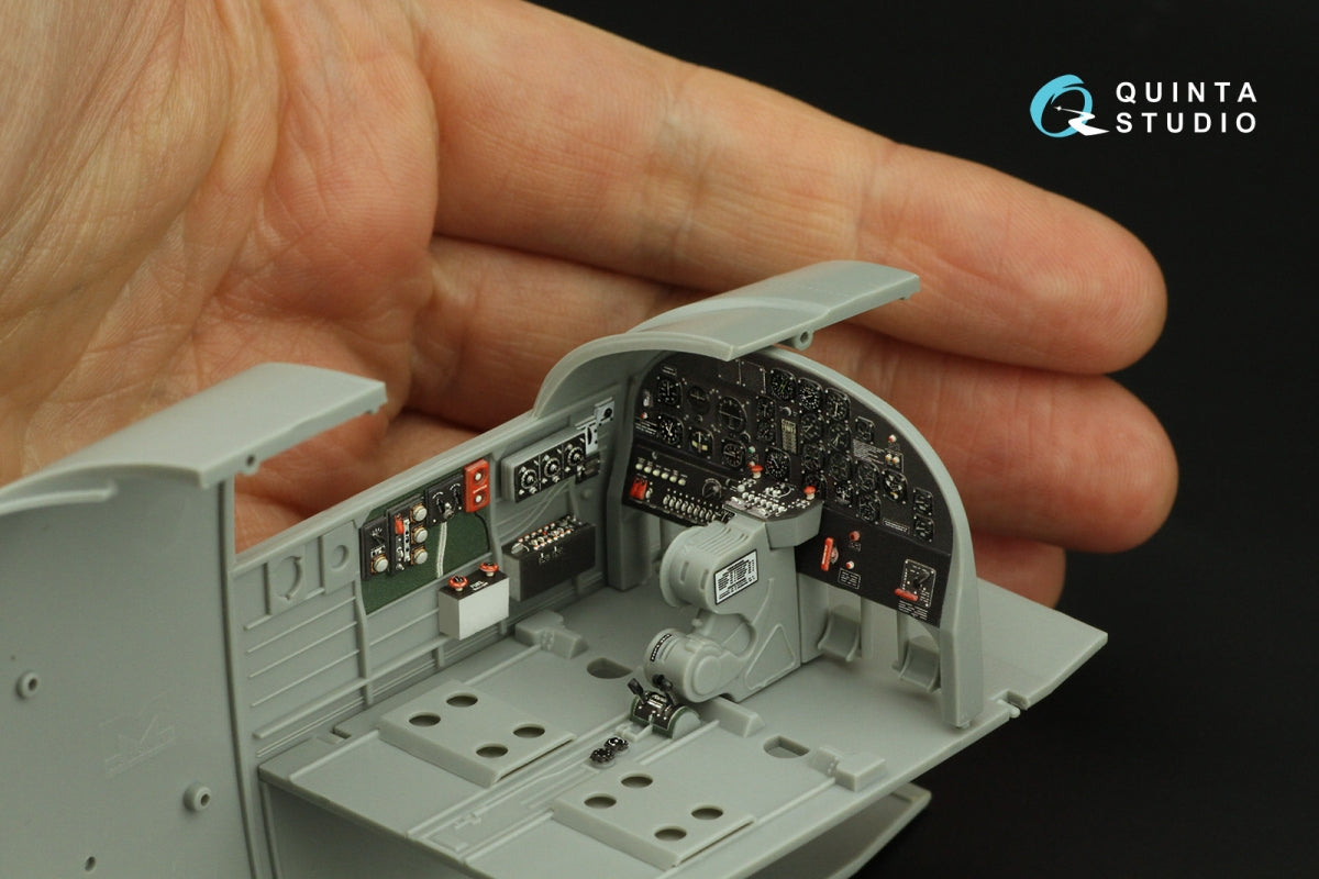 Quinta Studio QD32204 B-25J Mitchell Gun nose 3D-Printed &amp;amp; colored Interior on decal paper (HK models) 1/32 – Bild 6