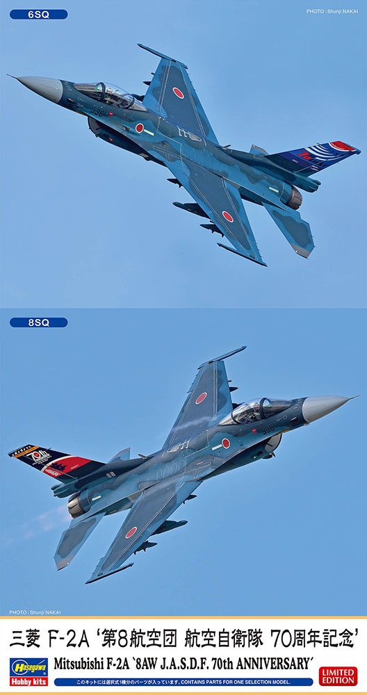 Hasegawa 07548 Mitsubishi F-2A '8AW JASDF 70th Anniversary' 1/48