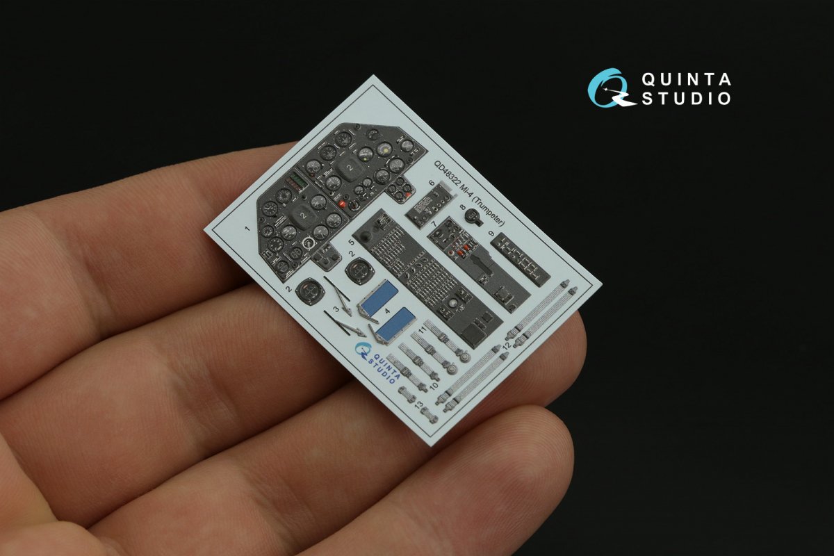 Quinta Studio QD48322 Mi-4 3D-Printed &amp;amp; colored Interior on decal paper (Trumpeter) 1/48 – image 4