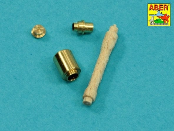 Aber 16058B Set of German hand grenades - metal and wooden parts x15 pcs 1/16