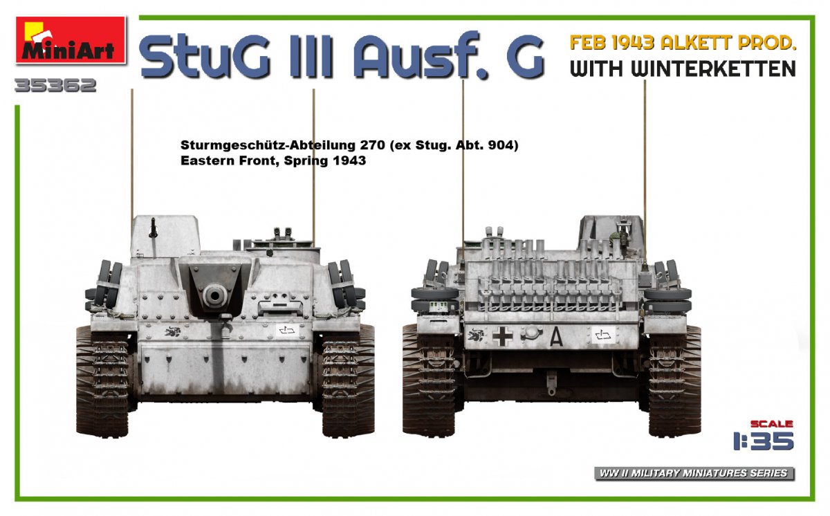 Mini Art 35362 StuG III Ausf. G FEB 1943 ALKETT PROD. WITH WINTERKETTEN 1/35 – image 10