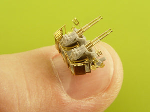Master SM-350-094 USN 40 mm/56 Bofors quadruple mount ver.2 / with Mk-51 director - (resin, PE and turned parts) - (6pcs) 1/350 – immagine 2