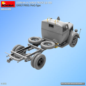 Miniart 35445 GERMAN 3t CARGO TRUCK 3.6-36S EARLY PROD. PmQ-Type 1/35 – obrázek 15