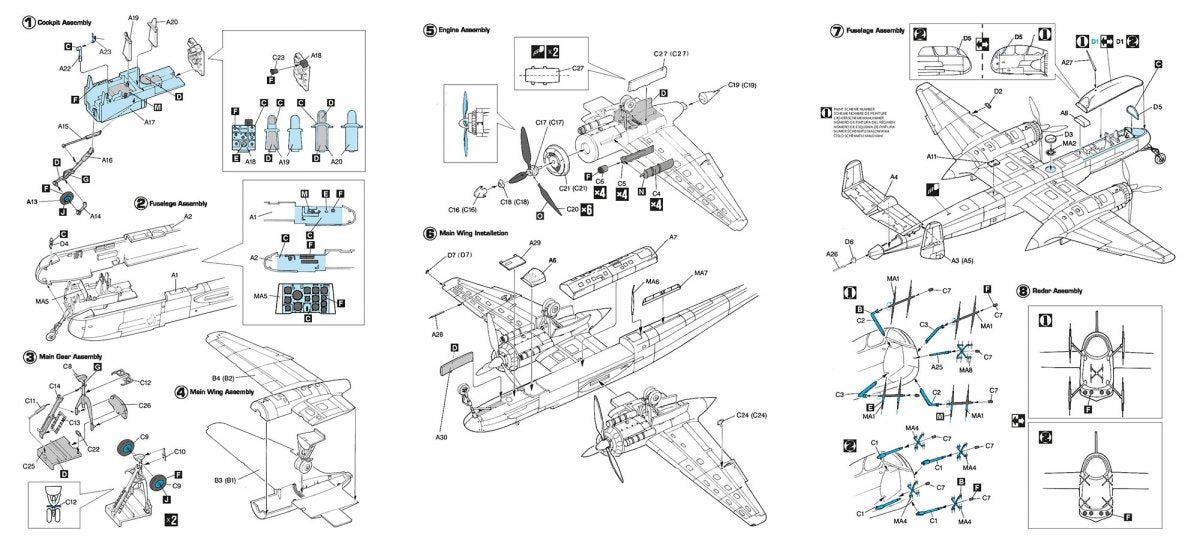 Hobby 2000 72067 Heinkel He 219 A-0 (DRAGON + CARTOGRAF + MASKS) 1/72 – Bild 3