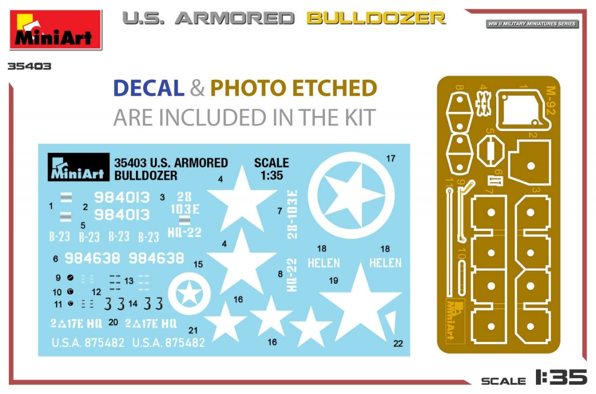 MiniArt 35403 U.S. ARMORED BULLDOZER 1/35 – zdjęcie 2