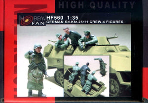 Hobby Fan HF560 GERMAN Sd. Kfz. 251/1 CREW-4 FIGURES 1/35 – image 2