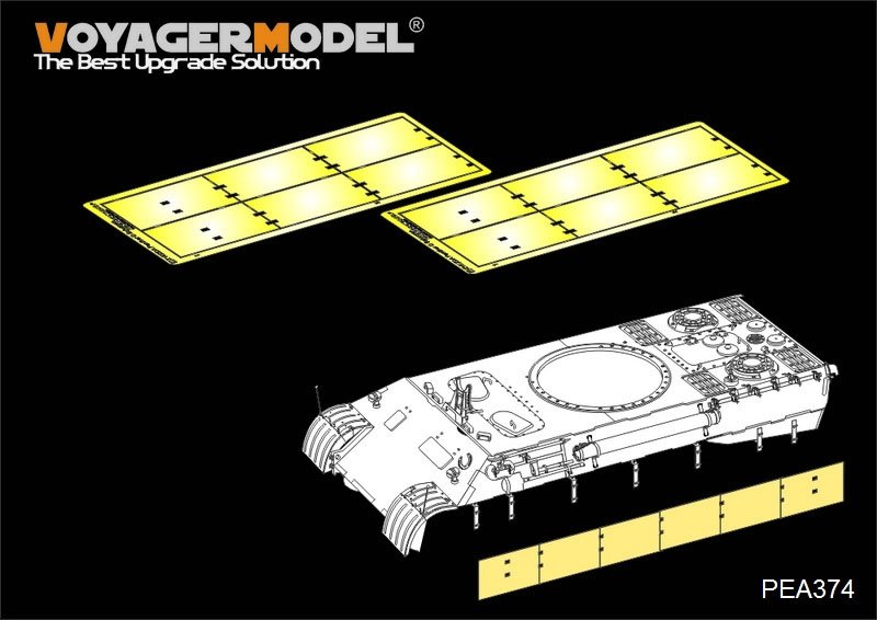 Voyager Model PEA374 WWII German Panther A/D Schurzen For TAMIYA 1/35