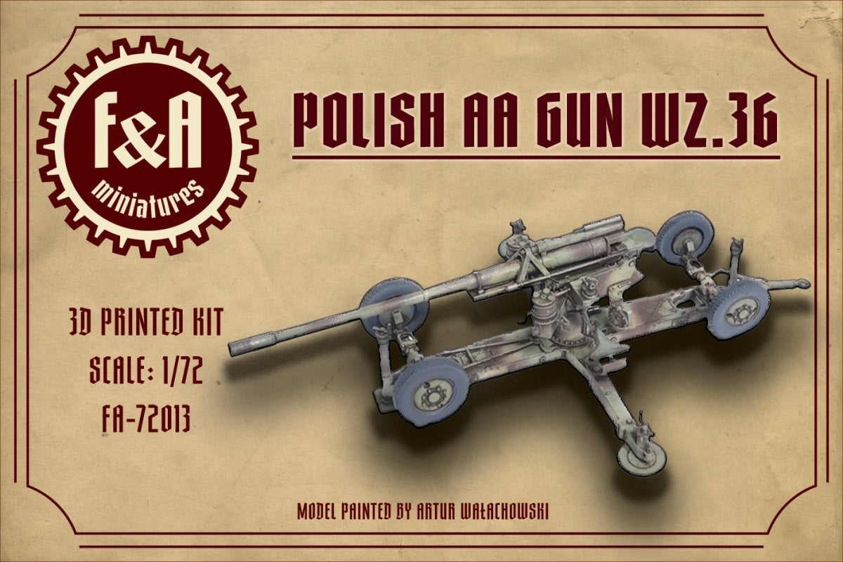 F&amp;A Miniatures FA-72013 WZ.36 AA Gun 1/72