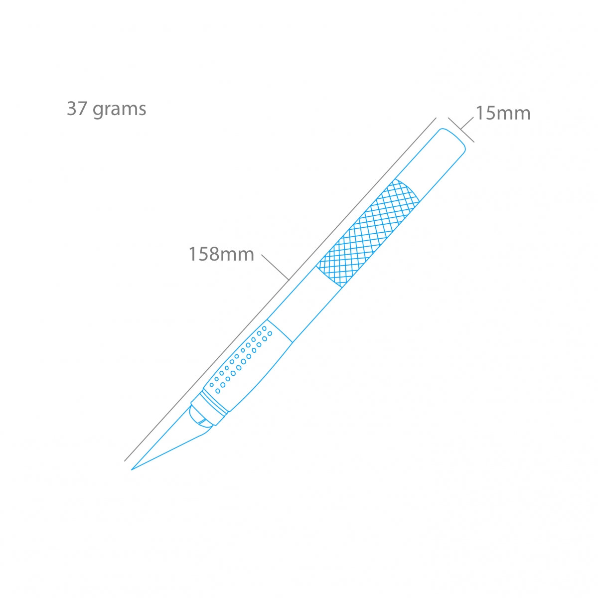 Couteau de modélisme à poignée souple Modelcraft PKN4302 n° 2 (125 mm) – image 2