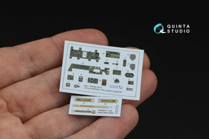 Quinta Studio QD48625 A6M5 Zero, Nakajima Prod. 3D-Printed &amp; coloured Interior on decal paper (Fine Molds) 1/48