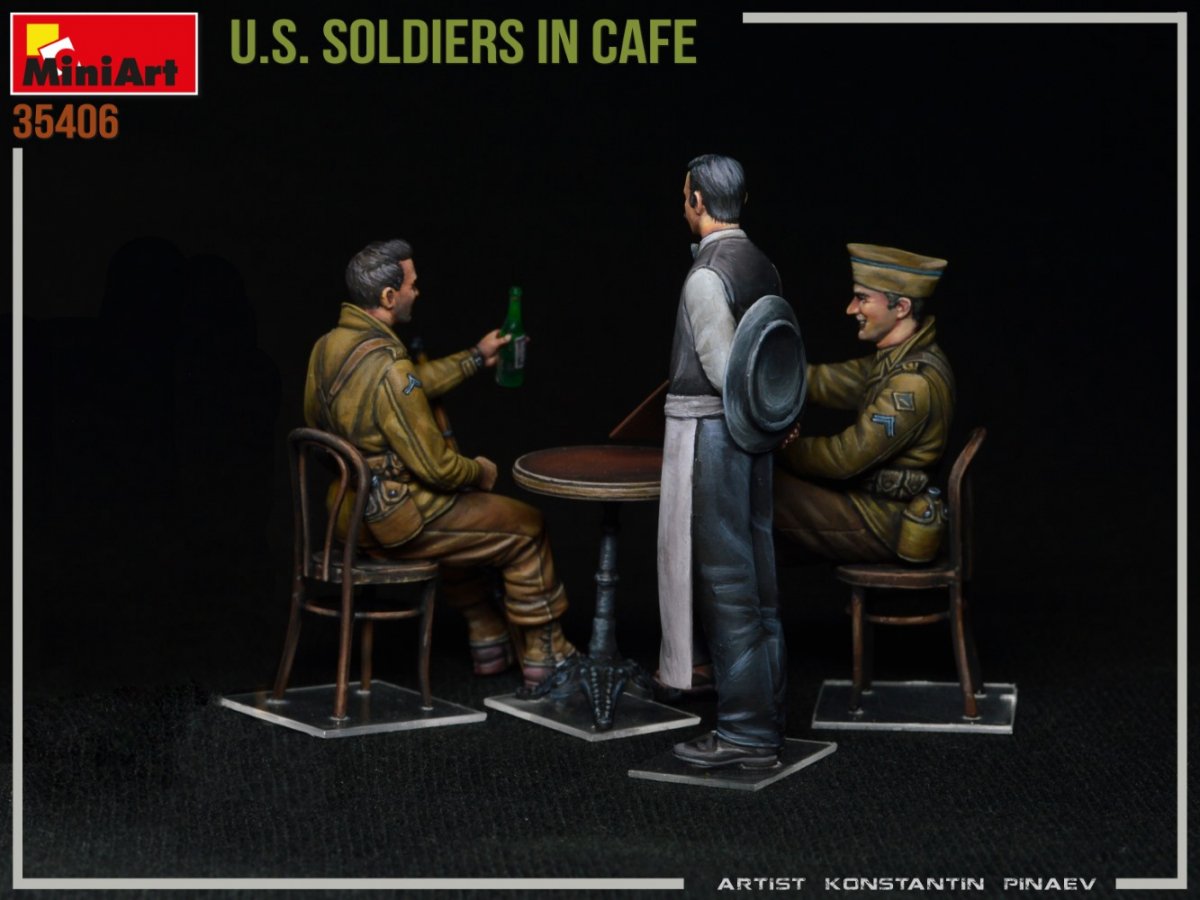 MiniArt 35406 US SOLDIERS IN CAFE 1/35 – image 4