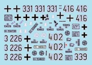 Star Decals 35-C1371 SdKfz 250 neu 2 SdKfz 250/1, SdKfz 250/3 and SdKfz 250/7 - Waffen-SS markings 1/35 – image 3