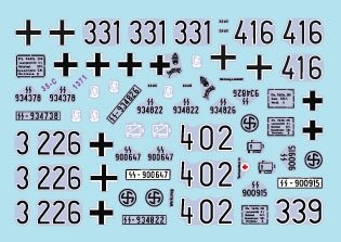 Star Decals 35-C1371 SdKfz 250 neu 2 SdKfz 250/1, SdKfz 250/3 and SdKfz 250/7 - Waffen-SS markings 1/35 – image 3