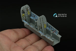 Quinta Studio QDS+48409 Su-17UM3 3D-Printed &amp; coloured Interior on decal paper (Hobby Boss) (Small version) (with 3D-printed resin parts) 1/48