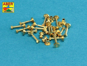 Aber 16110 Turned imitation of Hexagonal bolts &amp;amp;amp;amp;amp;amp; nuts 1.6 x 4.0 mm x 15 pcs. And 1.6mm nuts x 10 pcs. (1/16)