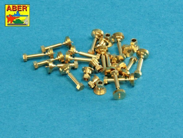 Aber 16110 Turned imitation of Hexagonal bolts &amp;amp;amp;amp;amp;amp; nuts 1.6 x 4.0 mm x 15 pcs. And 1.6mm nuts x 10 pcs. (1/16)