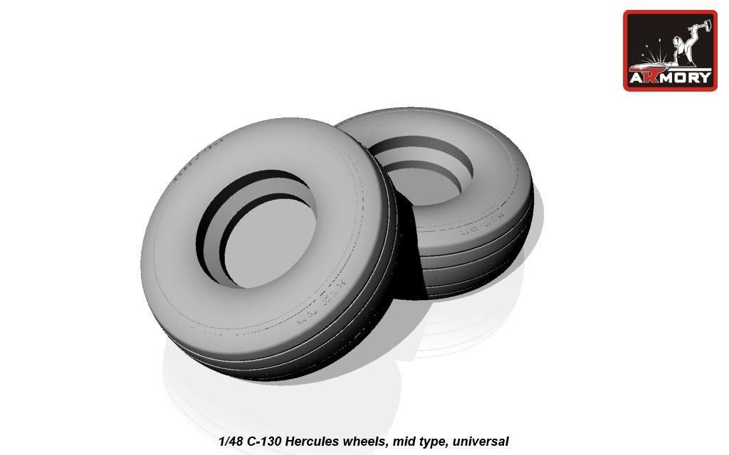 Armory Models AW48310 C-130 Hercules wheels, mid type 1/48 – obrázek 3