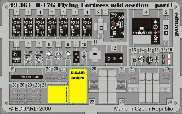 Eduard 49361 B-17G section centrale 1/48 Revell