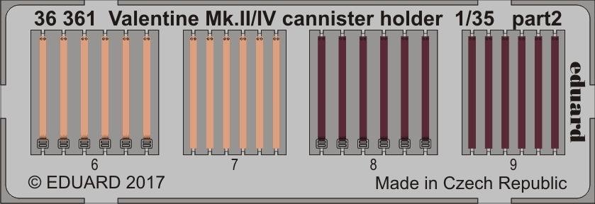 Eduard 36361 Valentine Mk. II/ IV cannister holder TAMIYA 1/35 – image 2
