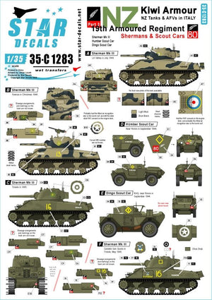 Star Decals 35-C1283 Kiwi Armor #3 1/35