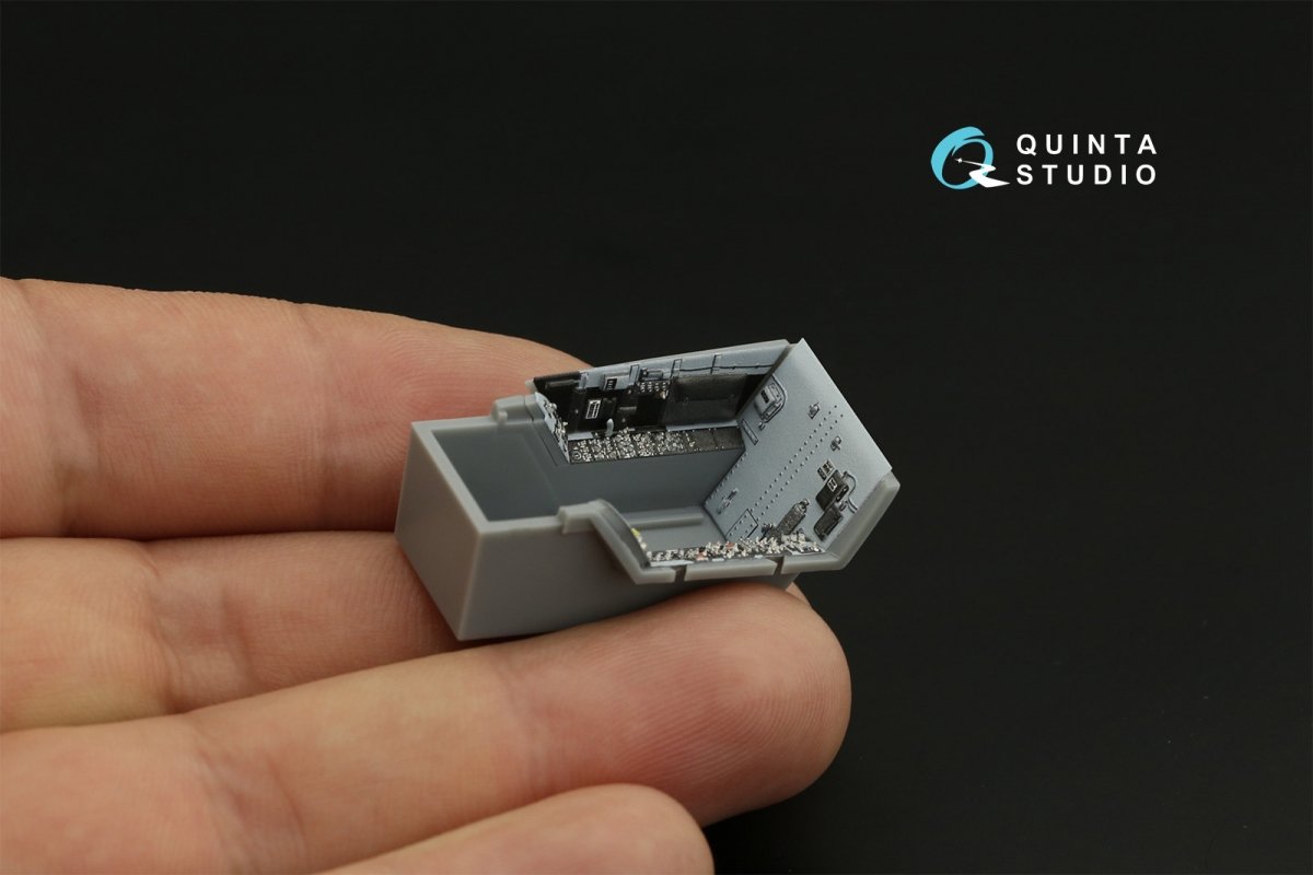 Quinta Studio QD48259 F/A-18E 3D-Printed &amp;amp; colored Interior on decal paper (HobbyBoss) 1/48 – image 7