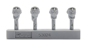 MiniArt 53024 GERMAN TANK RIDERS SET 2. RESIN HEADS 1/35 – image 2
