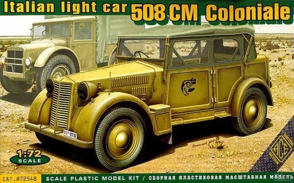 ACE 72548 Italian light military vehicle 508 CM Coloniale 1/72