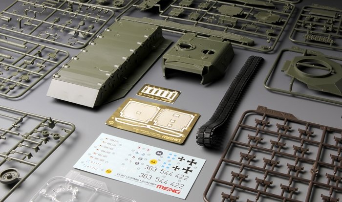 Meng Model TS-007 GERMAN MAIN BATTLE TANK LEOPARD 1 A3/A4 1/35 – imagen 10