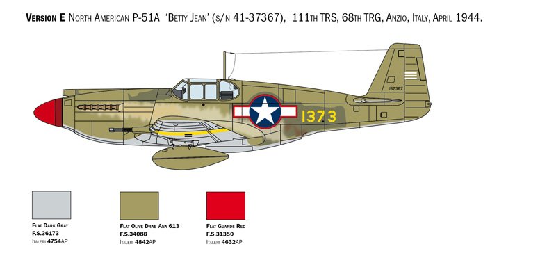 Italeri 1423 P-51A Mustang 1/72 – Bild 7