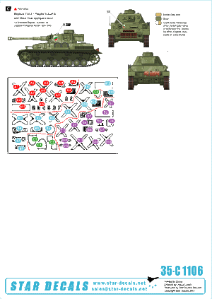 Star Decals 35-C1106 Axis &amp;amp; Eastern European PzKpfw IV 1/35 – Bild 2