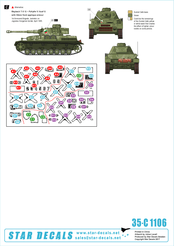 Star Decals 35-C1106 Axis &amp;amp; Eastern European PzKpfw IV 1/35 – Bild 2