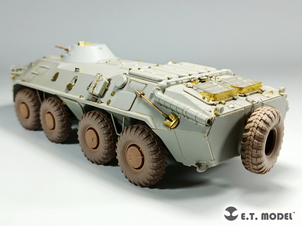 ET Model P35-128 Russian BTR-70 APC Sagged Wheels for Trumpeter kit 1/35 – Bild 4