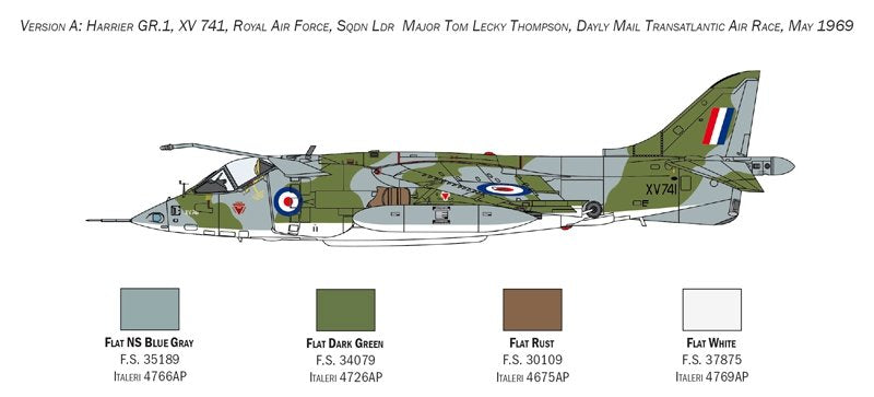 Italeri 1435 HARRIER GR.1 Transatlantic Air Race 50th 1/72 – Bild 5