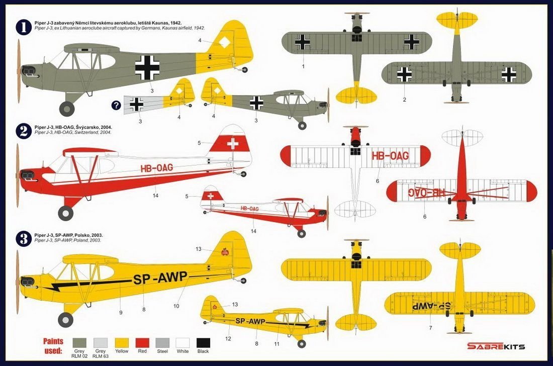 SabreKits SBK4003 Piper J-3 Cub over Europe 1/48 – image 2