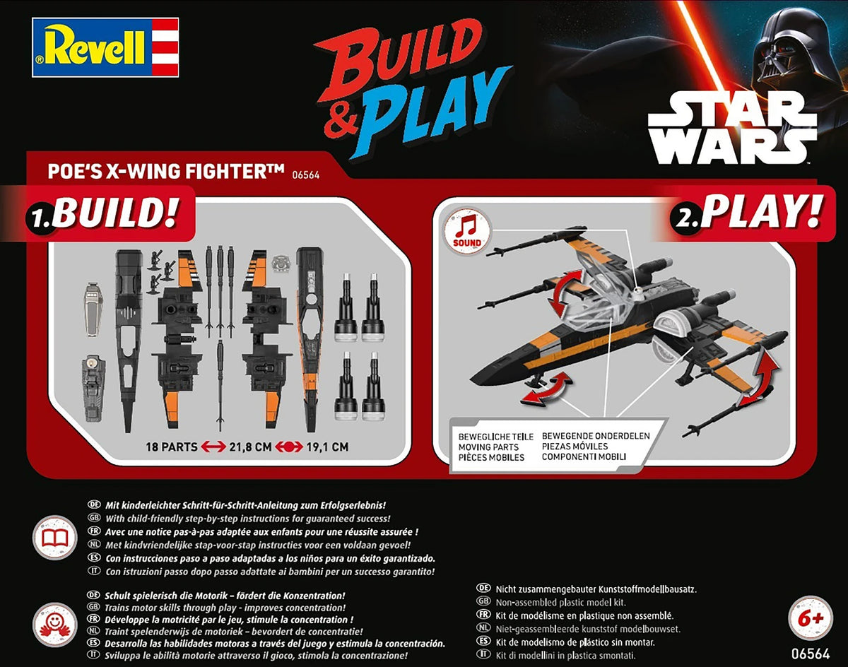 Revell 06564 Poe&amp;#39;s X-Wing Fighter w/sound 1/78 – image 8