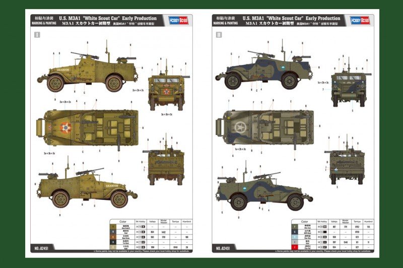 Hobby Boss 82451 US M3A1 White Scout Car Early Production (1/35) – imagen 3