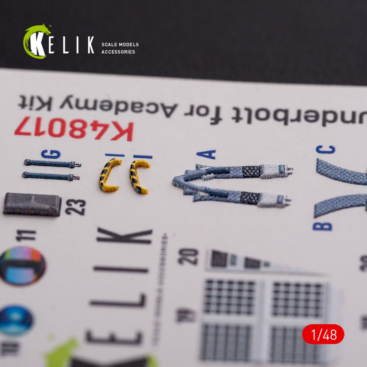 KELIK K48017 A-10C &amp;quot;Thunderbolt&amp;quot; interior 3D decals for Academy kit 1/48 – Bild 6