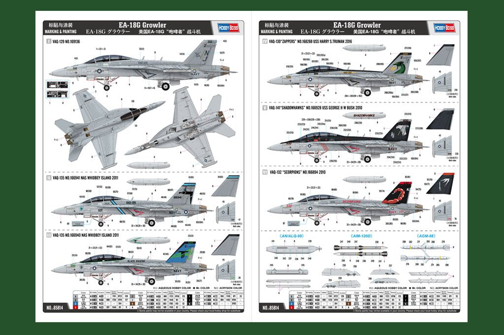 Hobby Boss 85814 EA-18G Growler 1/48 – Bild 4