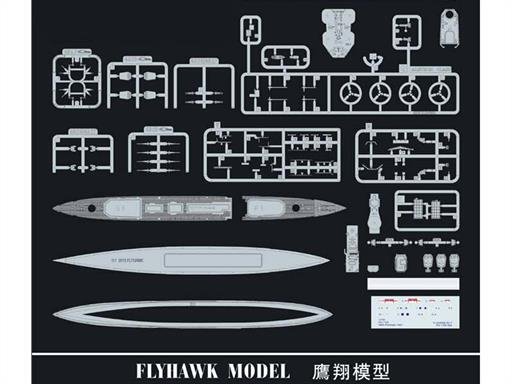 FlyHawk Model FH1109 HMS Penelope 1940 (Waterline) 1/700 – zdjęcie 3