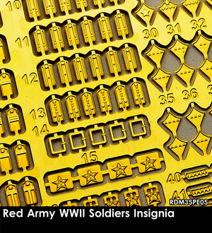 RADO Miniatures RDM35PE05 Red Army WWII Soldiers Insignia 1/35 – Bild 2