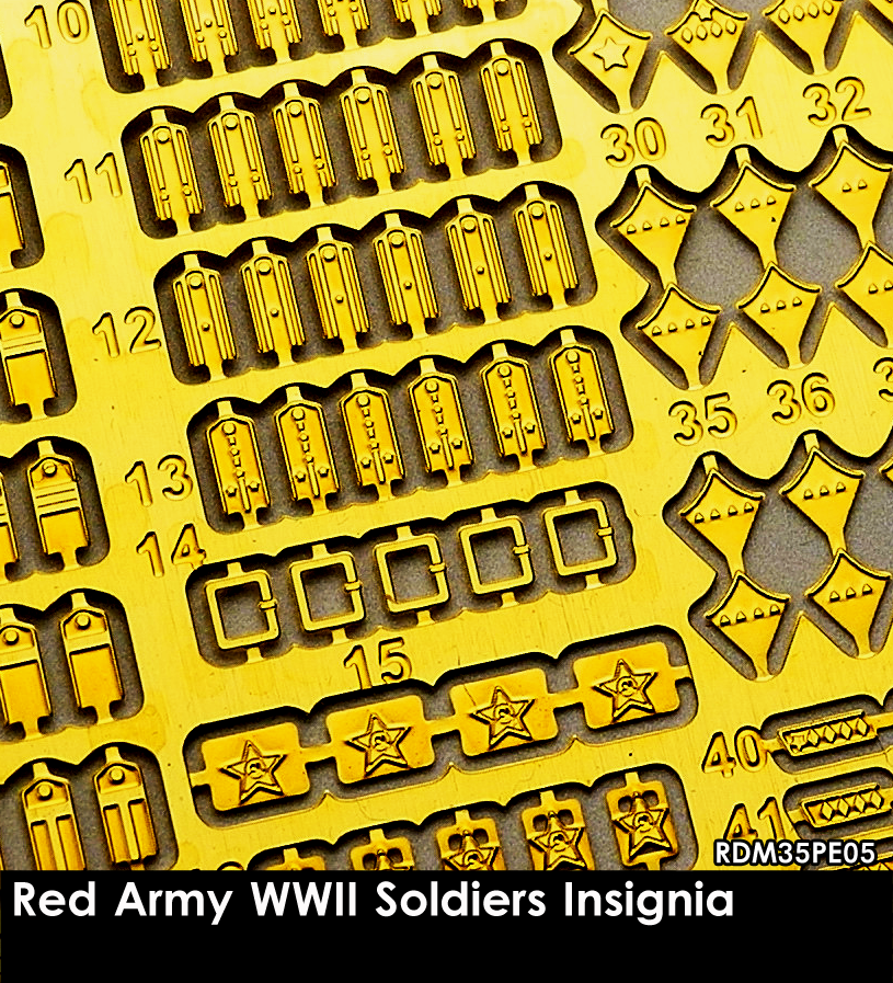 RADO Miniatures RDM35PE05 Red Army WWII Soldiers Insignia 1/35 – Bild 2