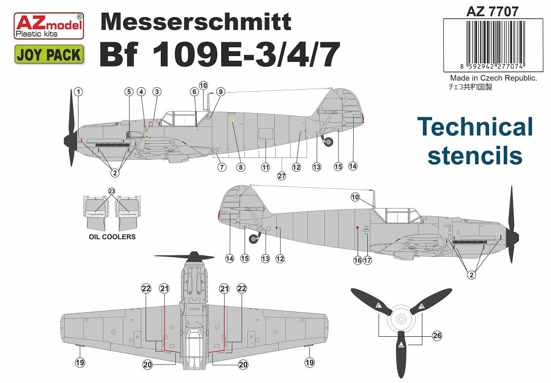 AZ Model AZ7707 Bf 109E-3/4/7 JOYPACK 1/72 – Bild 2